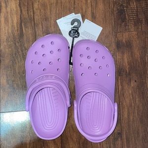Purple crocs
